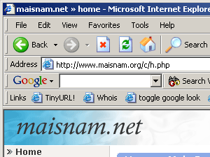 maisnam.org screenshot