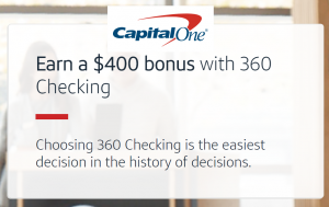 capital one 360 checking promo code 2020